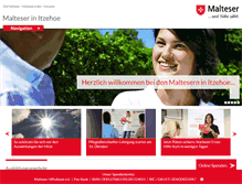 Tablet Screenshot of malteser-itzehoe.de